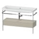 Duravit Meuble vasque Happy D.2 Plus 117,5x49 cm, avec colonne, 1 tiroir, sans trou robinet, tablette avec-1