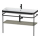 Duravit Meuble vasque Happy D.2 Plus 117,5x49 cm, avec console, 1 robinet, gris satiné mat