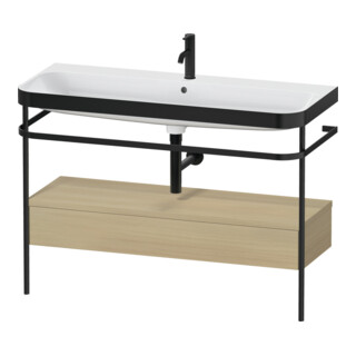 Duravit Meuble vasque Happy D.2 Plus 117,5x49 cm, avec console, 1 tiroir, 1 mitigeur, blanc mat