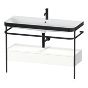 Duravit Meuble vasque Happy D.2 Plus 117,5x49 cm, avec console, 1 tiroir, 1 mitigeur, blanc mat