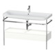 Duravit Meuble vasque Happy D.2 Plus 117,5x49 cm, avec console, 1 tiroir, 1 porte-serviettes, blanc mat-1