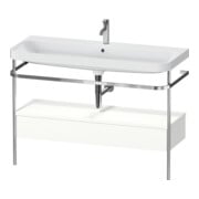 Duravit Meuble vasque Happy D.2 Plus 117,5x49 cm, avec console, 1 tiroir, 1 porte-serviettes, blanc mat