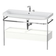Duravit Meuble vasque Happy D.2 Plus 117,5x49 cm, avec console, 1 tiroir, 2 poignées, blanc mat