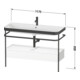 Duravit Meuble vasque Happy D.2 Plus 117,5x49 cm, avec console, 1 tiroir, 2 poignées, gris m