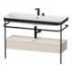 Duravit Meuble vasque Happy D.2 Plus 117,5x49 cm, avec console, 1 tiroir, 2 poignées, mat-1