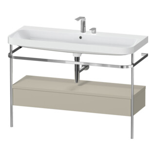 Duravit Meuble vasque Happy D.2 Plus 117,5x49 cm, avec console, 1 tiroir, 2 poignées, plan avec trou