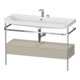 Duravit Meuble vasque Happy D.2 Plus 117,5x49 cm, avec console, 1 tiroir, 2 poignées, plan avec trou-1
