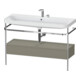Duravit Meuble vasque Happy D.2 Plus 117,5x49 cm, avec console, 1 tiroir, 2 robinets, blanc mat-1