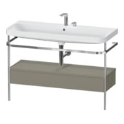 Duravit Meuble vasque Happy D.2 Plus 117,5x49 cm, avec console, 1 tiroir, 2 robinets, blanc mat