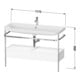 Duravit Meuble vasque Happy D.2 Plus 117,5x49 cm, avec console, 1 tiroir, 2 robinets, blanc mat-3