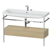 Duravit Meuble vasque Happy D.2 Plus 117,5x49 cm, avec console, 1 tiroir, 2 robinets, Me Ei