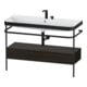 Duravit Meuble vasque Happy D.2 Plus 117,5x49 cm, avec console, 1 tiroir, 2 trous robinet, blanc mat-1