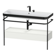 Duravit Meuble vasque Happy D.2 Plus 117,5x49 cm, avec console, 1 tiroir, 2 trous robinet, sans robinetterie
