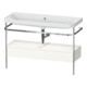 Duravit Meuble vasque Happy D.2 Plus 117,5x49 cm, avec console, 1 tiroir, sans trou robinet, blanc brillant-1