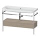 Duravit Meuble vasque Happy D.2 Plus 117,5x49 cm, avec console, 1 tiroir, sans trou robinet, blanc mat-1