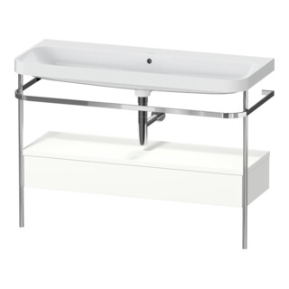 Duravit Meuble vasque Happy D.2 Plus 117,5x49 cm, avec console, 1 tiroir, sans trou robinet, blanc mat