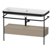Duravit Meuble vasque Happy D.2 Plus 117,5x49 cm, avec console, 1 tiroir, sans trou robinet, laqué-1