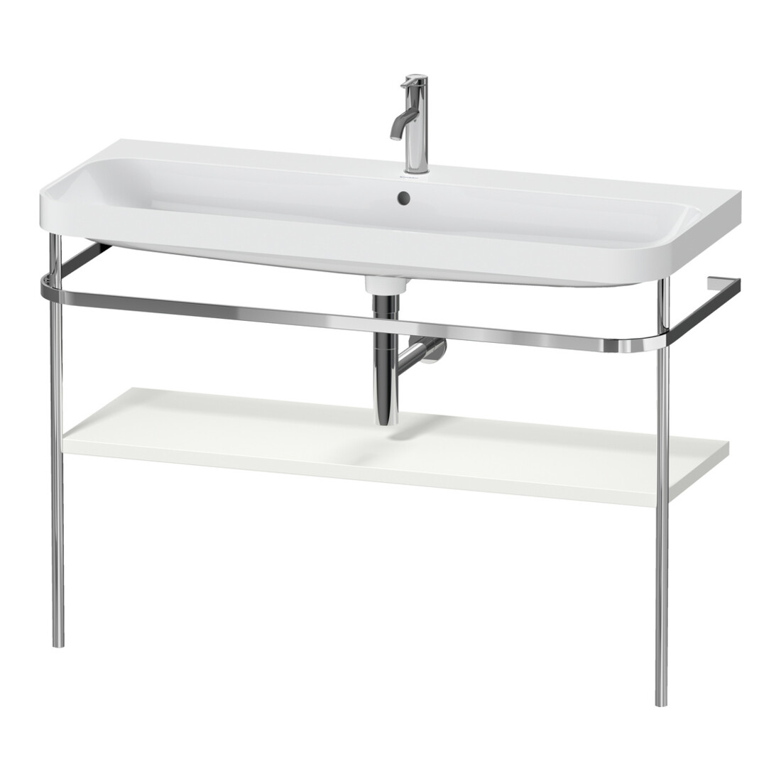 Duravit Meuble vasque Happy D.2 Plus 117,5x49 cm, avec console, 1 trou, blanc mat