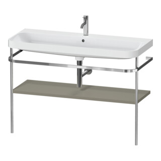 Duravit Meuble vasque Happy D.2 Plus 117,5x49 cm, avec console, 1 trou robinet, gris satin mat