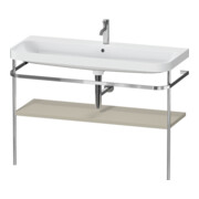 Duravit Meuble vasque Happy D.2 Plus 117,5x49 cm, avec console, 1 trou, taupe mat