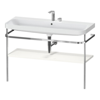 Duravit Meuble vasque Happy D.2 Plus 117,5x49 cm, avec console, 2 trous, blanc brillant