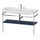 Duravit Meuble vasque Happy D.2 Plus 117,5x49 cm, avec console, 2 trous, bleu mat satiné-1