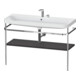 Duravit Meuble vasque Happy D.2 Plus 117,5x49 cm, avec console, 2 trous, graphite mat-1