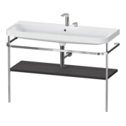 Duravit Meuble vasque Happy D.2 Plus 117,5x49 cm, avec console, 2 trous, graphite mat