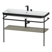 Duravit Meuble vasque Happy D.2 Plus 117,5x49 cm, avec console, 2 trous, mat satiné-1