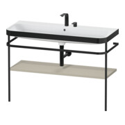 Duravit Meuble vasque Happy D.2 Plus 117,5x49 cm, avec console, 2 trous, taupe mat-1
