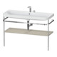Duravit Meuble vasque Happy D.2 Plus 117,5x49 cm, avec console, 2 trous, taupe mat-1