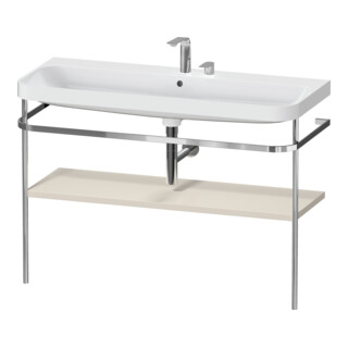 Duravit Meuble vasque Happy D.2 Plus 117,5x49 cm, avec console, 2 trous, taupe mat