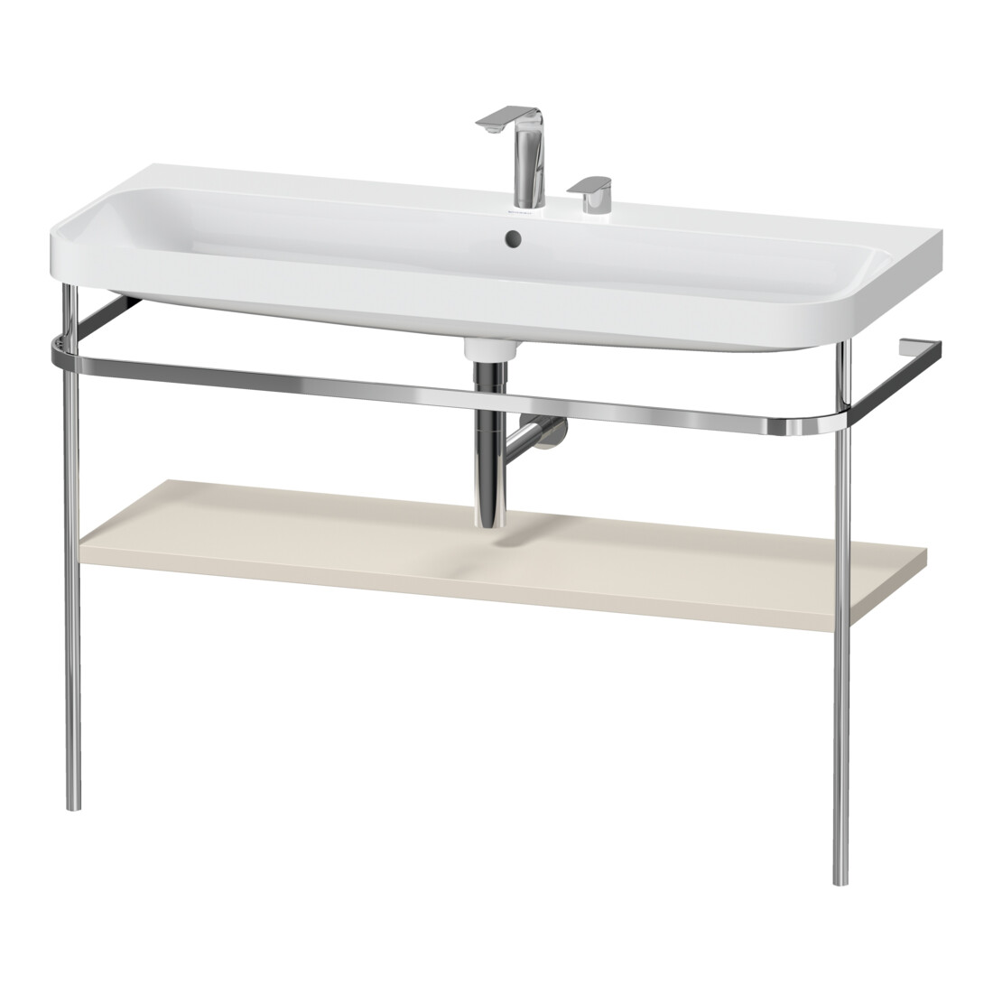Duravit Meuble vasque Happy D.2 Plus 117,5x49 cm, avec console, 2 trous, taupe mat