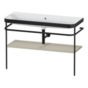 Duravit Meuble vasque Happy D.2 Plus 117,5x49 cm, avec console, sans robinet, gris taupe mat-1