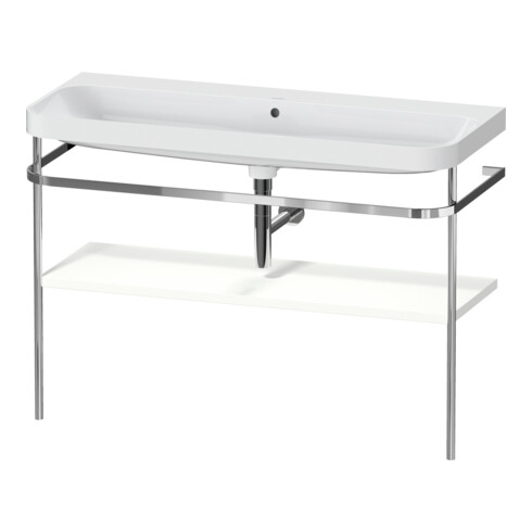 Duravit Meuble vasque Happy D.2 Plus 117,5x49 cm, avec console, sans trop-plein, blanc mat satiné