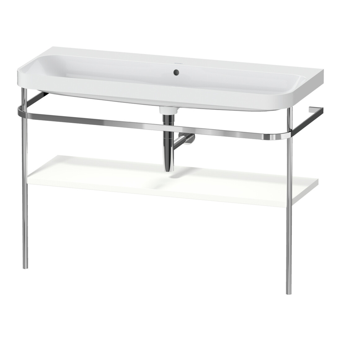 Duravit Meuble vasque Happy D.2 Plus 117,5x49 cm, avec console, sans trop-plein, blanc mat satiné