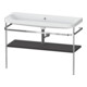Duravit Meuble vasque Happy D.2 Plus 117,5x49 cm, avec console, sans trou, graphite mat-1