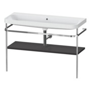 Duravit Meuble vasque Happy D.2 Plus 117,5x49 cm, avec console, sans trou, graphite mat