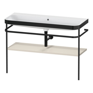 Duravit Meuble vasque Happy D.2 Plus 117,5x49 cm, avec console, sans trou, taupe mat