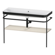 Duravit Meuble vasque Happy D.2 Plus 117,5x49 cm, avec console, sans trou, taupe mat