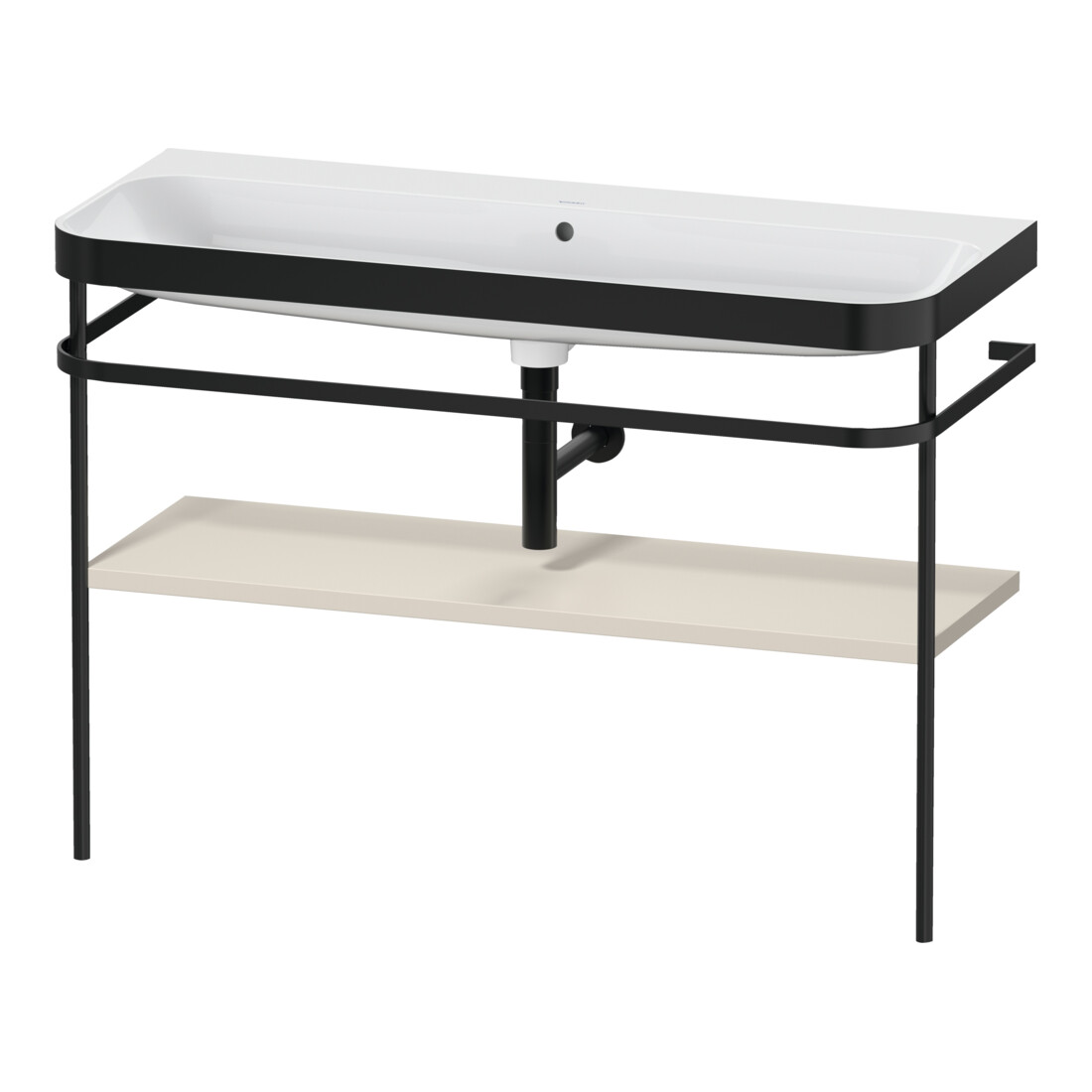 Duravit Meuble vasque Happy D.2 Plus 117,5x49 cm, avec console, sans trou, taupe mat