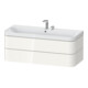 Duravit Meuble vasque Happy D.2 Plus 117,5x49cm, 2 tiroirs, 2 robinets, blanc brillant-1