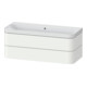 Duravit Meuble vasque Happy D.2 Plus 117,5x49cm, 2 tiroirs, sans trou robinet, blanc mat-1