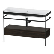 Duravit Meuble vasque Happy D.2 Plus 117,5x49cm, avec console, 1 tiroir, sans trou, blanc mat