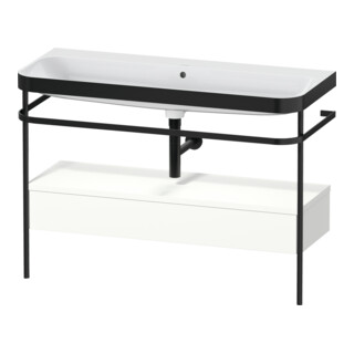Duravit Meuble vasque Happy D.2 Plus 117,5x49cm, avec console, 1 tiroir, sans trou, blanc mat