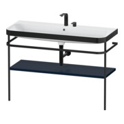 Duravit Meuble vasque Happy D.2 Plus 117,5x49cm, avec console, 2 trous, bleu mat satiné-1