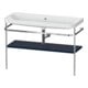 Duravit Meuble vasque Happy D.2 Plus 117,5x49cm, avec console, sans robinetterie, bleu mat-1