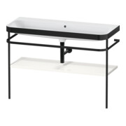 Duravit Meuble vasque Happy D.2 Plus 117,5x49cm, avec console, sans trop-plein, blanc brillant