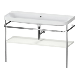 Duravit Meuble vasque Happy D.2 Plus 117,5x49cm, avec console, sans trou robinet, blanc mat