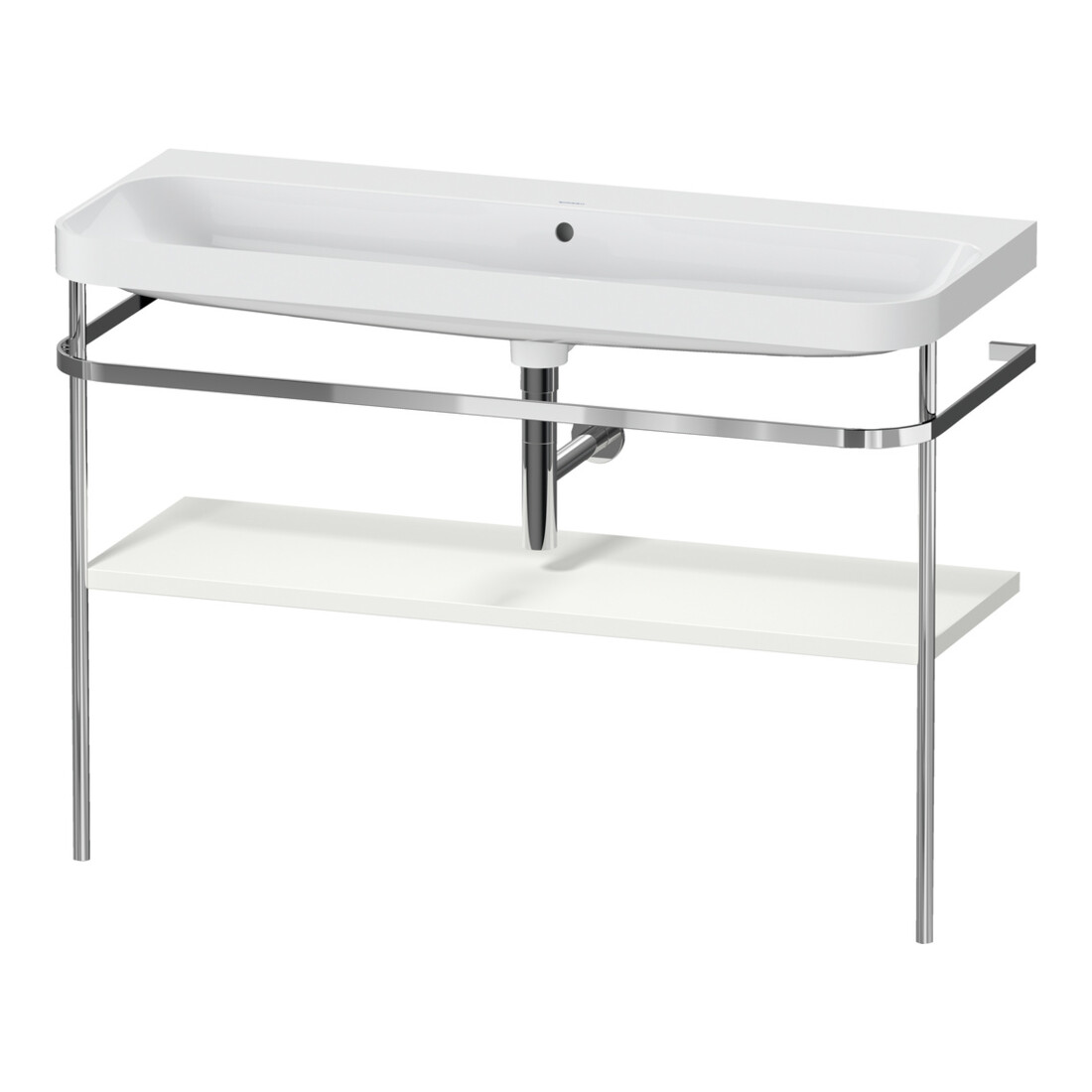 Duravit Meuble vasque Happy D.2 Plus 117,5x49cm, avec console, sans trou robinet, blanc mat